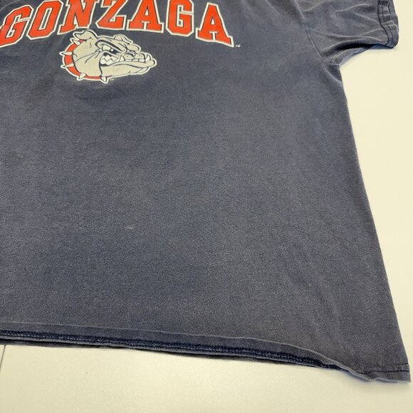 Vintage Gonzaga University T Shirt Mens XL 23x26 Blue College Y2K - Picture 4 of 8